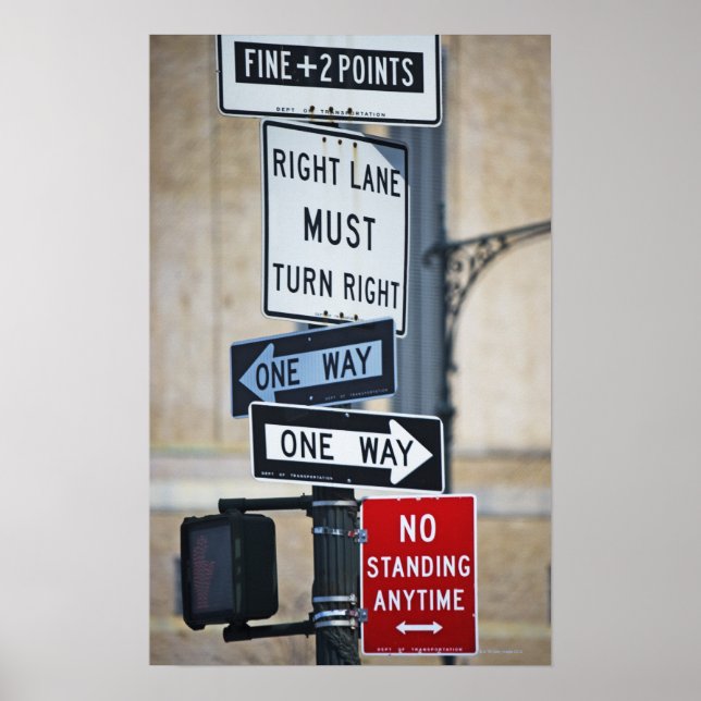 Póster Sinais de tráfego (Frente)