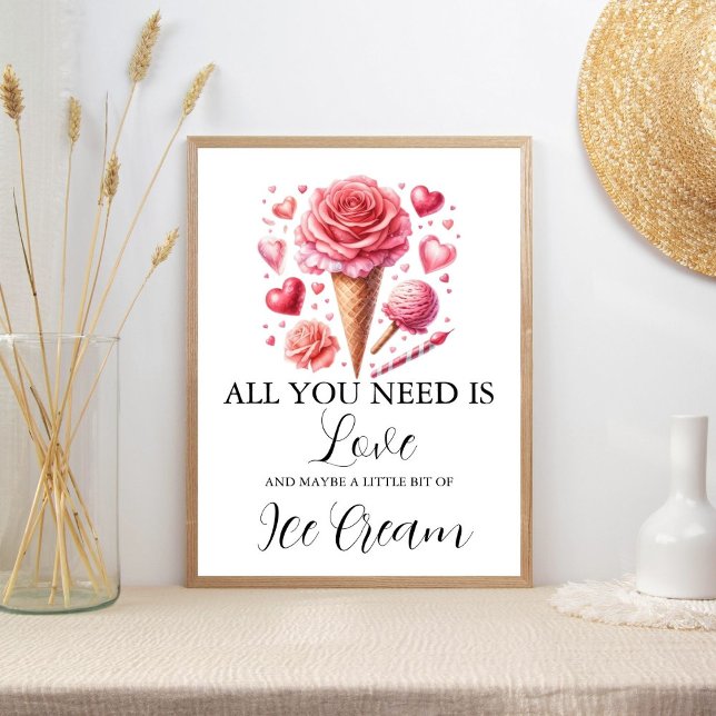 Poster Sinais rosa cor-de-rosa para Bar moderno (Criador carregado)