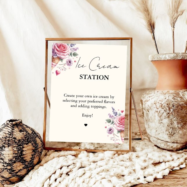 Poster Sinais rosa cor-de-rosa para Bar moderno (Criador carregado)