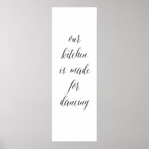 Poster Sinal 1 da dança da cozinha