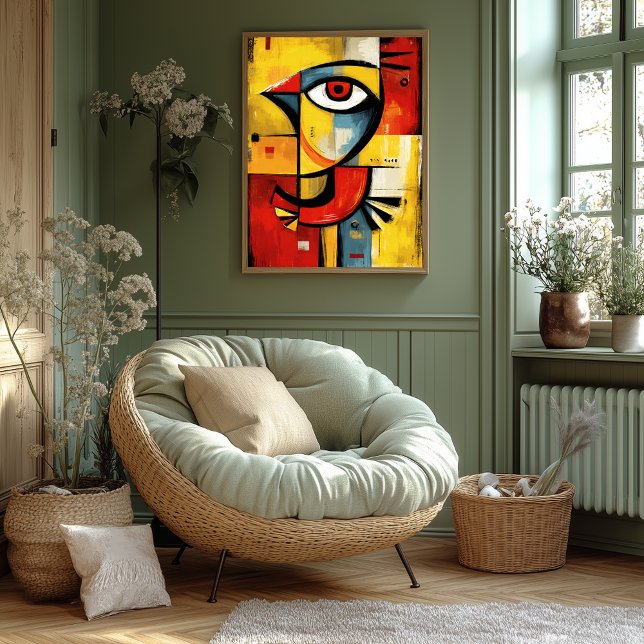 Poster Sinal Aéreo — Expressão Abstrata Contemporânea (Criador carregado)