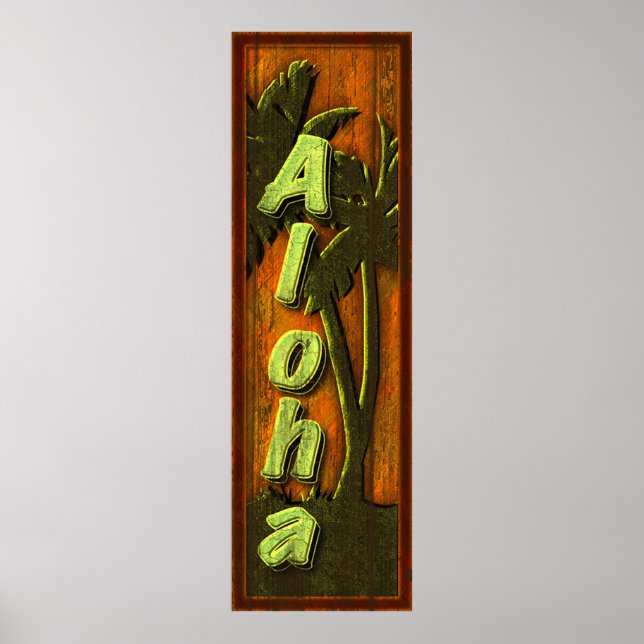 Poster Sinal Aloha (Frente)