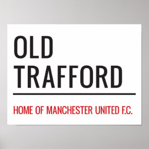 Poster Sinal Antigo de Trafford