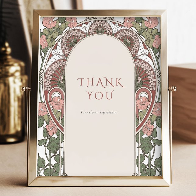 Poster Sinal Antigo Edição Cores Art Nouveau (Criador carregado)