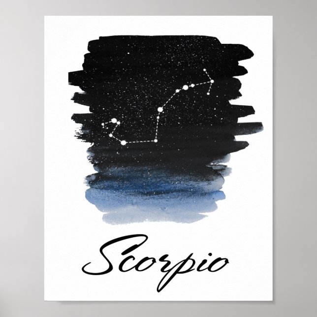 Poster Sinal astrológico Scorpio (Frente)