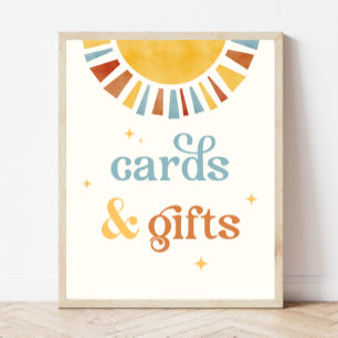 Poster Sinal Boho Sun Cards & Gifts