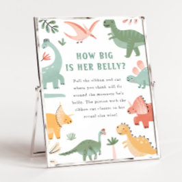 Poster Sinal chá de fraldas Belly