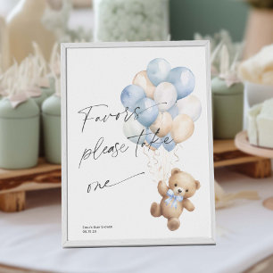 Poster Sinal chá dos Favoritos do Menino Azul de Espera