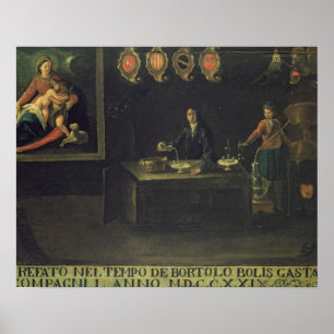 Póster Sinal da guilda dos farmacêuticos Venetian, 1729