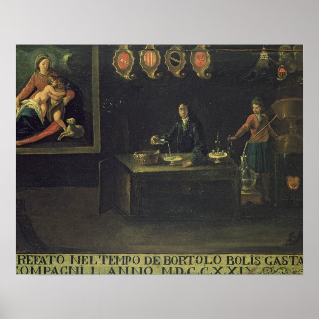 Póster Sinal da Guilda dos Farmacêuticos Veneza, 1729 (pa (Frente)