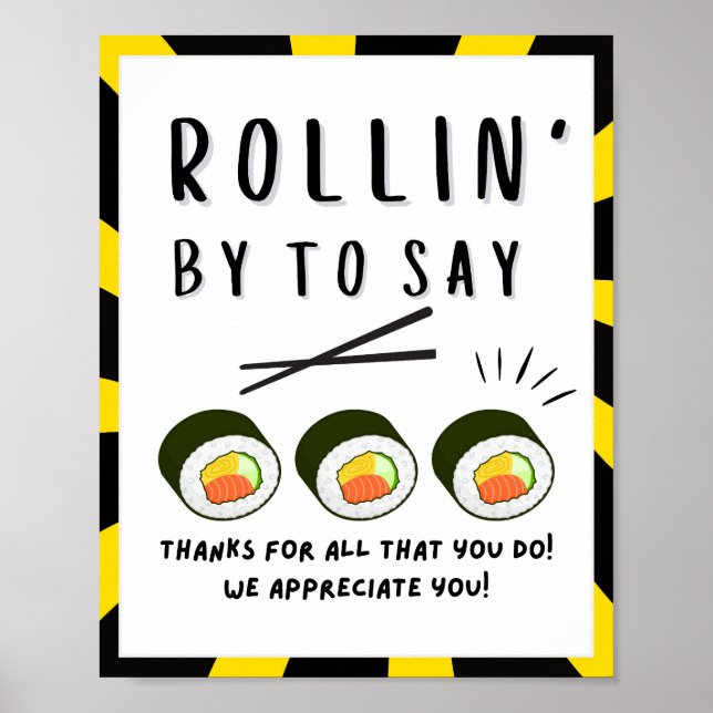 Poster Sinal da Semana de Apreciação, Sinal de Apreciação (Frente)