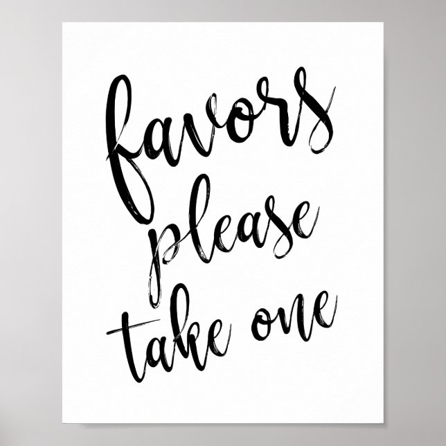 Poster Sinal de 8x10 para Lembrancinhas de Casamento Pret (Frente)