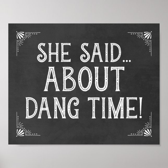 Poster Sinal de adereço de foto de noivado de casamento E (Frente)