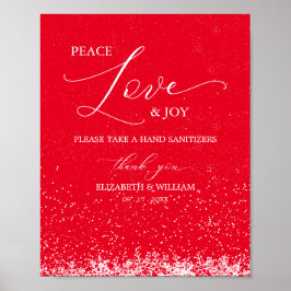 Poster Sinal de Amor e Alegria de Natal