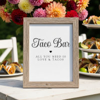 Sinal de Amor Moderno e Tacos Bridal Fiesta