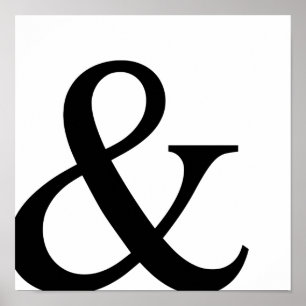 Poster Sinal de Ampersand e sinal