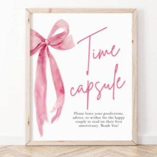 Poster Sinal de Arco Cor-de-rosa-Blush do Elegante