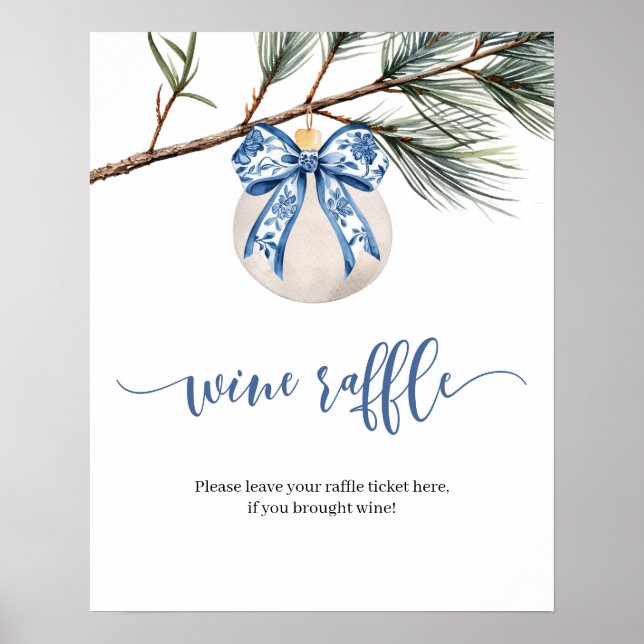 Poster Sinal de Arco de inverno Chinoiserie Vinho Raffel (Frente)