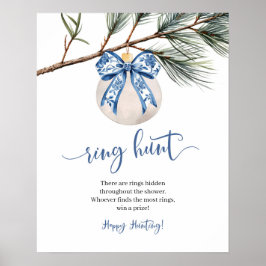 Poster Sinal de Arco Ring Hunt da China de inverno