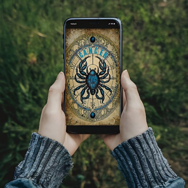 Poster sinal de astrologia do cancer (Criador carregado)