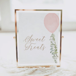 Poster Sinal de Bairro Rosa Brisando Doce Treatores