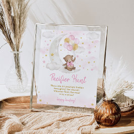 Poster Sinal de Balões de Urso de Teddy Hunt Pacificadora