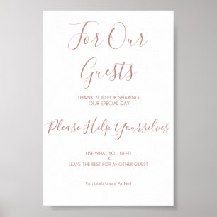 Poster Sinal de Banheira de Evento