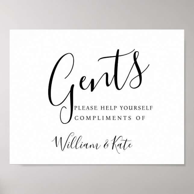 Poster Sinal de banheiro de dentes - casas de banho moder (Frente)