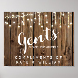 Poster Sinal de banheiro de dentes-de-banho