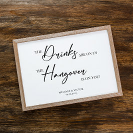 Poster Sinal de Bar Aberto