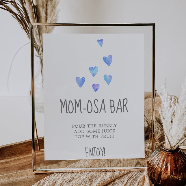 Poster Sinal de Bar Chá de fraldas Mãe-osa (Criador carregado)
