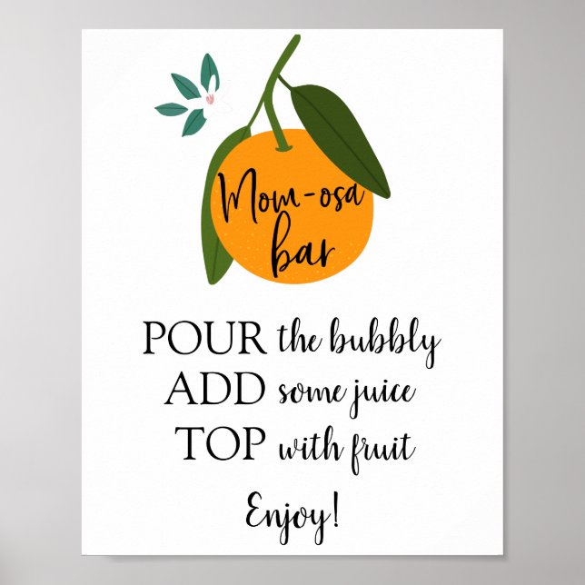 Poster Sinal de Bar da Mãe-osa (Frente)