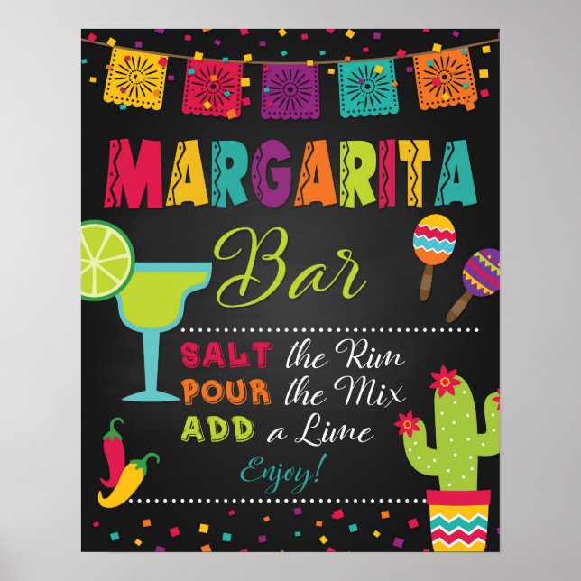 Poster Sinal de Bar da Margarita (Frente)