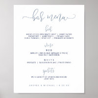 Sinal de Bar de Casamento - Script de Salto (Azul