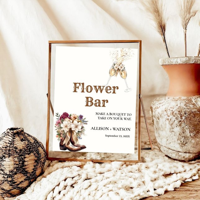 Poster Sinal de bar de chá de panela e Borracha (Criador carregado)