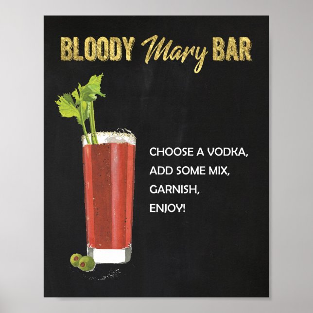 Poster Sinal de Bar de Mary (Frente)
