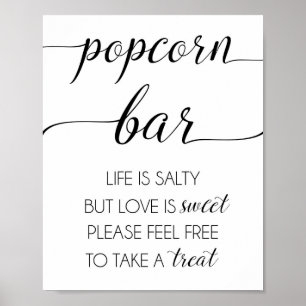 Poster Sinal de Bar de pipoca ou Festa