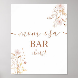 Poster Sinal de bar de Wildflower Mimosa