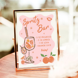 Poster Sinal de Bar do Aperol Spritz