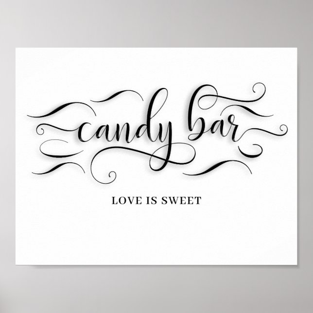 Poster Sinal de Bar do Casamento de Candy (Frente)