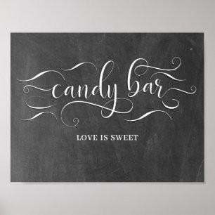 Poster Sinal de Bar do Casamento de Candy