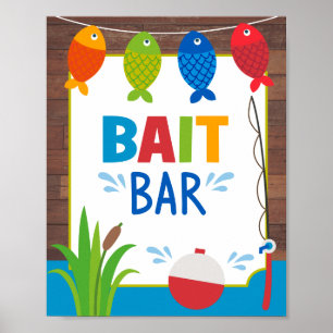 Poster Sinal de Bar Isco - Sinal de comida da Grande Part