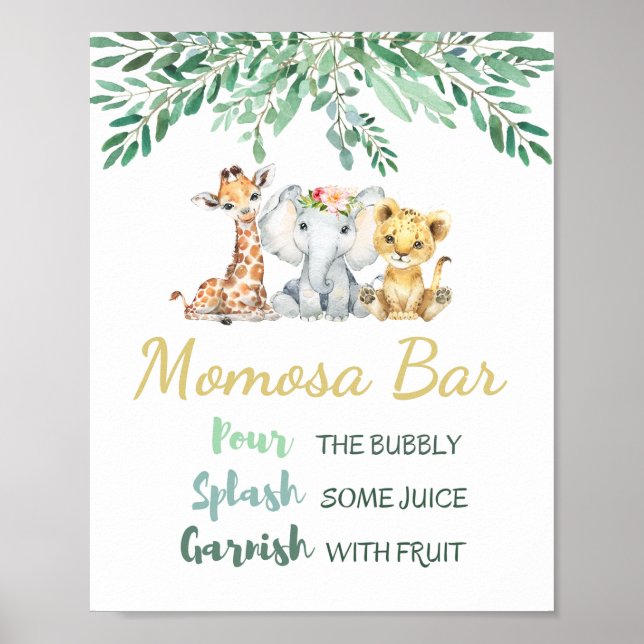 Poster Sinal de Bar Momosa (Frente)
