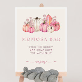 Poster Sinal de Bar Momosa Chá de fraldas de Abóbora