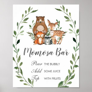 Poster Sinal de Bar Momosa - Floresta russa
