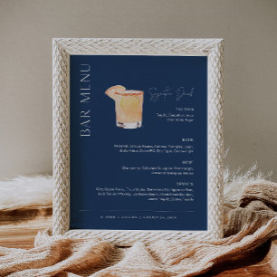 Poster Sinal de Bar NEVE Signature Drink