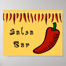 Póster Sinal de Bar Salsa