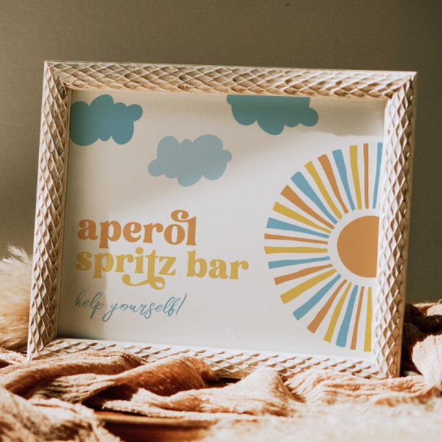 Poster Sinal de Bar Sun Aperol Spritz (Criador carregado)