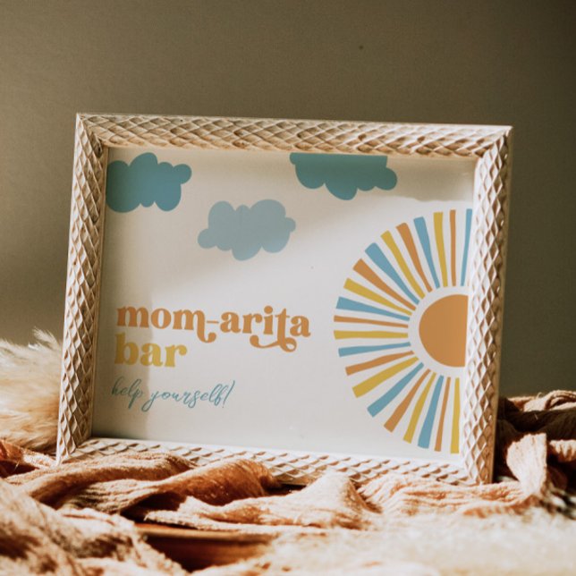 Poster Sinal de Bar Sun Mãe-Arita (Criador carregado)