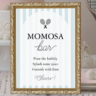 Poster Sinal de Bar Tênis mágico azul Momosa